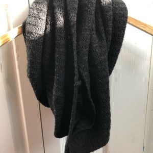 H&M Black Knitted Infinity Scarf